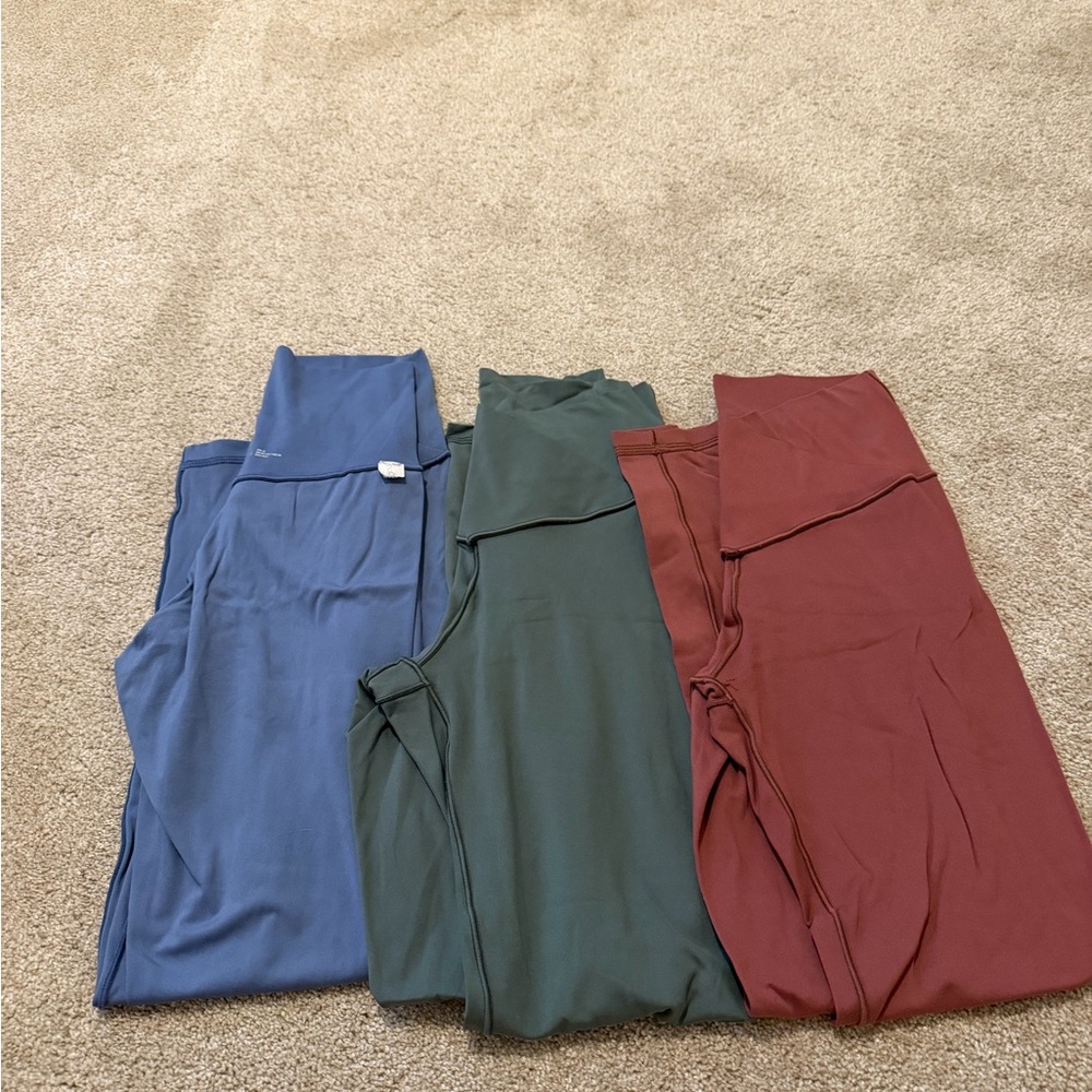 Aerie OFFLINE Yoga Leggings - Blue and Green
